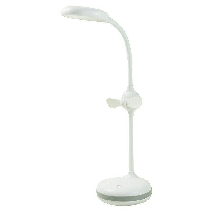 Proklima Stolna LED svjetiljka Ventilator (3,5 W, Boja: Bijelo, Visina: 33,5 cm, Ventilator)