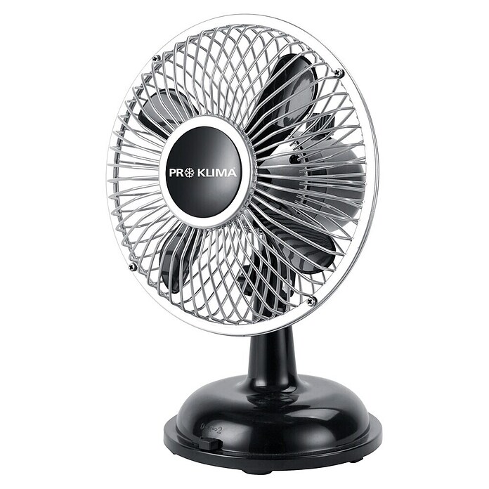 PR Klima Ventilador de sobremesa (Negro, Diámetro: 14 cm, 2,5 W, 105,65 m³/h, Puerto USB 2.0)