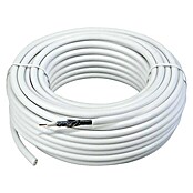 Schwaiger Koaksijalni kabel (20 m, Bijelo, 110 dB, Promjer: 7 mm)