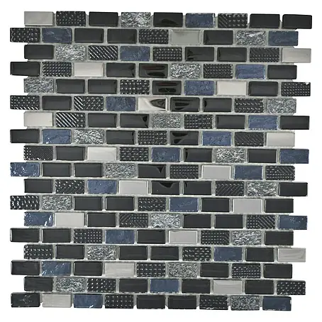Mosaikfliese Brick Crystal Mix XCM B128