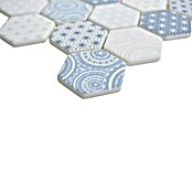 Mozaïektegel Hexagon Mix EMILY HX65 (32,4 x 28 cm, Grijs/Wit, Mat)
