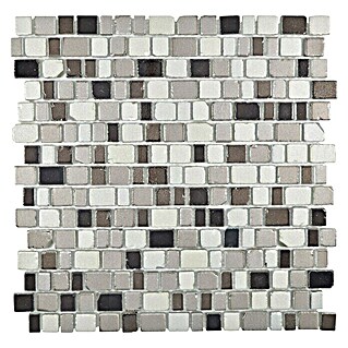Mosaikfliese Crystaledge XCM GME 59 (31,7 x 31,1 cm, Braun/Grau, Matt)