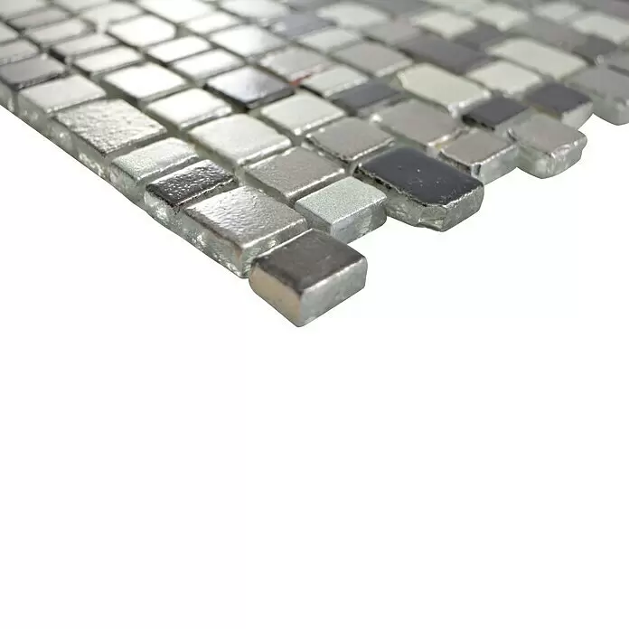Mosaikfliese Crystaledge XCM GME 59 - 31,7 x 31,1 cm, Braun/Grau, Matt