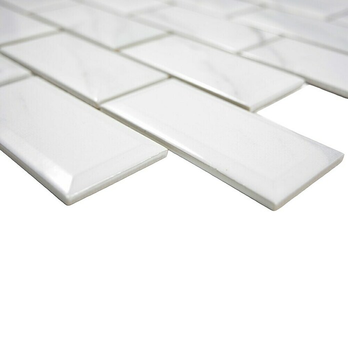 Mosaikfliese Metro Uni Calacatta CG MCT (29,5 x 29,1 cm, Weiß, Matt)
