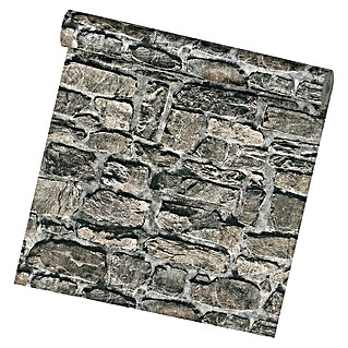A.S. Création Il Decoro Vliestapete Steine (Anthrazit, Steinoptik, 10,05 x 0,53 m)
