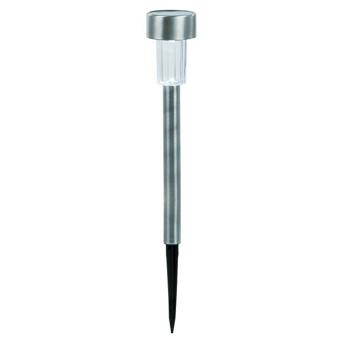 Starlux Solarlamp (0,06 W, Zilver, Ø x h: 5,5 x 36,5 cm)