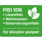 Schöner Wohnen Eigenschaft Frei von Lösemitteln, Weichmachern und Konservierungsmitteln