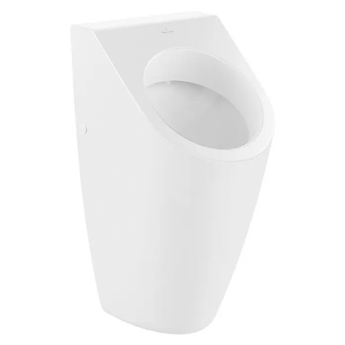 Villeroy & Boch Architectura Urinal I mit Zielobjekt - Mit schmutzabweisender Glasur, Zulauf: Hinten, Absaugspülung, Weiß - Ein modernes, weißes Wandurinal für stilvolle Badezimmer. Es besticht durch sein elegantes und schlichtes Design.