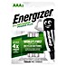 Energizer Rechargeable PowerPlus Accu Micro AAA 