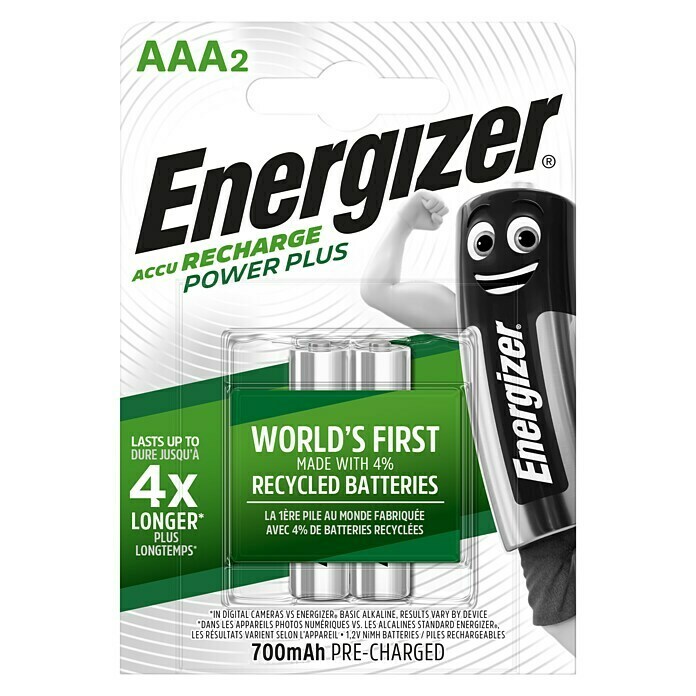 Energizer Rechargeable PowerPlus Accu Micro AAA (1,2, 700)