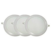 Led Hispania Pack downlights LED  (20 W, Color de luz: Blanco neutro, Redondeada, 3 uds.)