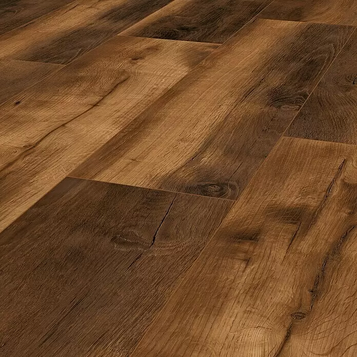 LOGOCLIC Laminatmuster Vinto Eiche Porto - 297 x 195 x 8 mm, Landhausdiele - Detailaufnahme