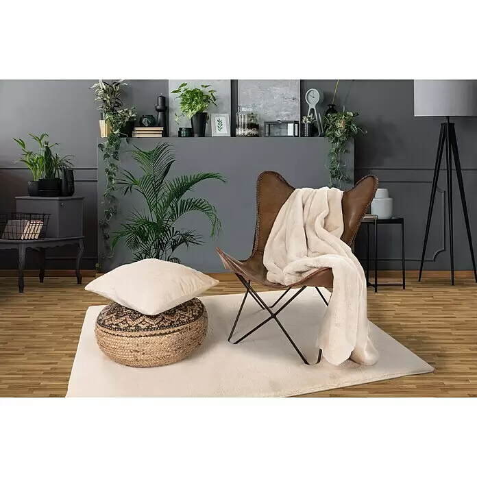 Fellteppich Happy - Beige, 230 x 160 cm, 100 % Polyester (Flor) - Stimmungsaufnahme