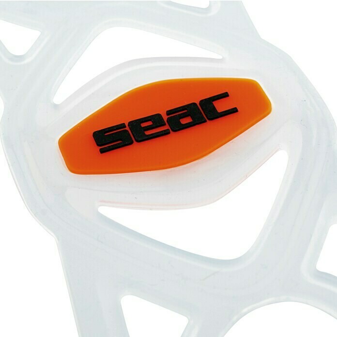 Seac Sub Máscara de Snorkel Libera (XS/S, Policarbonato, Negro/Naranja)