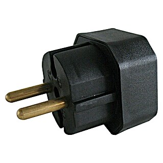 UniTEC Euro-adapter (Zwart, Aantal stopcontacten met randaarde: 2 st., 2 x 2,5 A, 1.250 W)