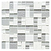Mosaikfliese Crystal Mix XCM K990 (29,8 x 29,8 cm, Weiß/Grau, Glänzend)