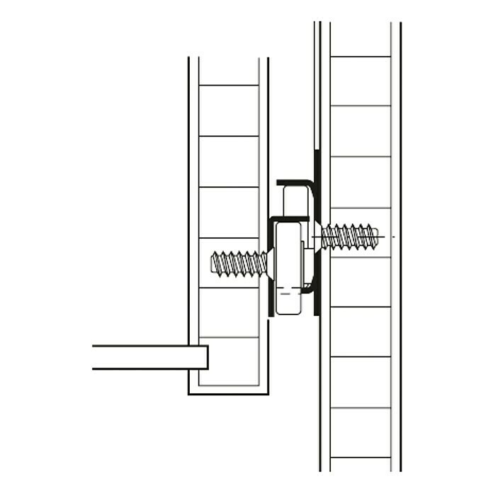 Stabilit SchubladenführungEinbaulänge: 350 mm, Traglast: 30 kg, Teilauszug, Seitlich am Schubkasten, Kunststoffbeschichtet Info