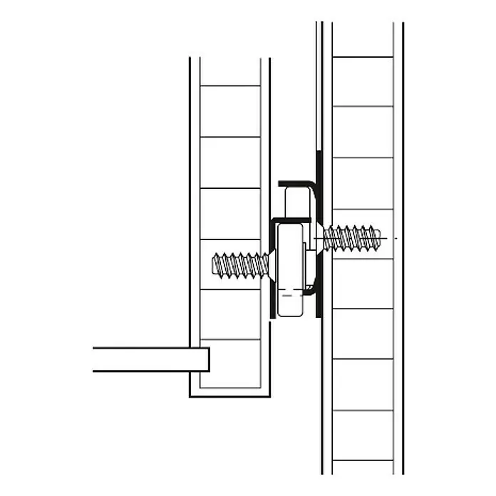 Stabilit SchubladenführungEinbaulänge: 400 mm, Traglast: 20 kg, Teilauszug, Seitlich am Schubkasten, Kunststoffbeschichtet