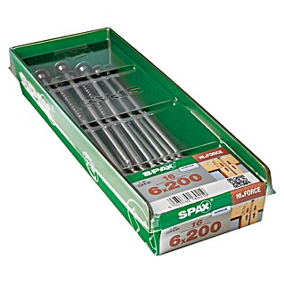 Spax HI FORCE Tellerkopfschraube HI.FORCE (Ø x L: 6 x 200 mm, WIROX Oberfläche, T-Star plus, 16 Stk.)