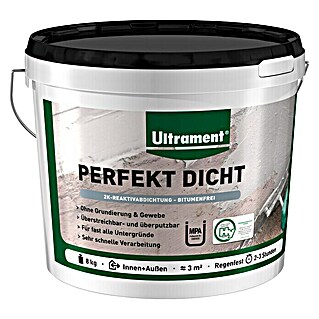Ultrament Reaktivabdichtung Perfekt Dicht (8 kg, 2-komponentig, Bitumenfrei)