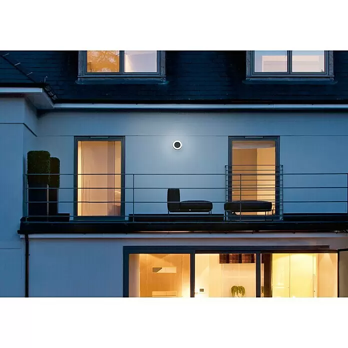 Osram Endura Style LED-Außenwandleuchte Ring - 13 W, Dunkelgrau, IP44