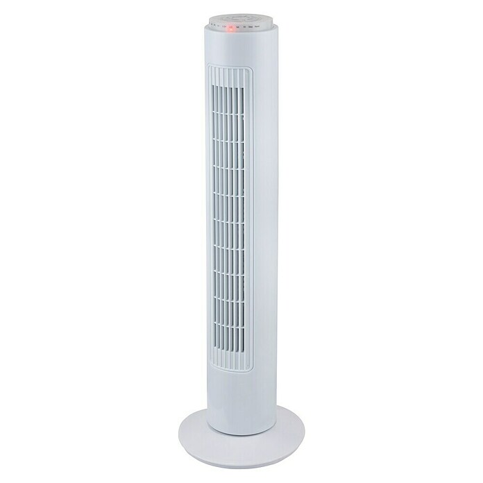 Proklima Turmventilator (Weiß, 78 cm, 50 W, 258 m³/h, Timer)