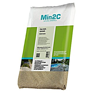 Min2C Aquasil-Filtersand (25 kg, Körnung: 0,7 mm - 1,2 mm)