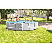 Intex Frame-Pool-Set Prism Rondo (Ø x H: 457 x 107 cm, 14,61 m³, Grau)