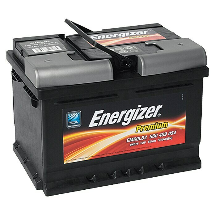 Energizer Autobatterie Premium EM60-LB2 (60 Ah, 12 V, Batterieart: Blei)