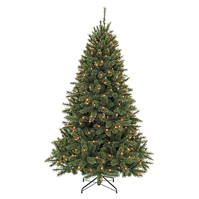 Künstlicher Weihnachtsbaum Bristlecone LED - Höhe: 185 cm, Grün, LED-Beleuchtung - Ein detailreicher künstlicher Weihnachtsbaum mit Lichtern, der eine festliche Stimmung verbreitet und die Weihnachtszeit einläutet.