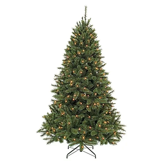 Künstlicher Weihnachtsbaum Bristlecone LED - Höhe: 185 cm, Grün, LED-Beleuchtung - Ein detailreicher künstlicher Weihnachtsbaum mit Lichtern, der eine festliche Stimmung verbreitet und die Weihnachtszeit einläutet.