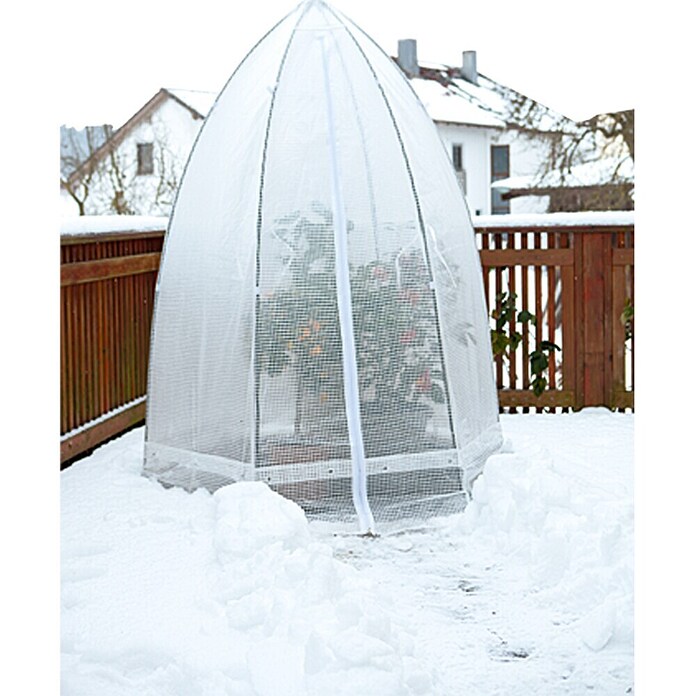 Šator za zaštitu od hladnoće za biljke  (Ø x V: 1,4 x 1,8 m, Debljina folije: 150 g/m²) | BAUHAUS