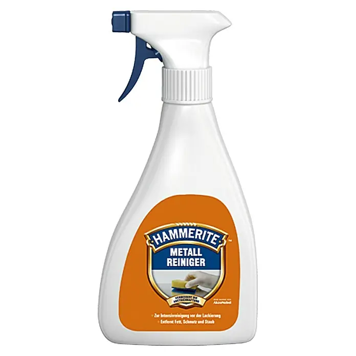 Hammerite Metall-Reiniger - Sprühflasche, 500 ml - Eine Flasche Hammerite Metall Reiniger mit Sprühkopf, ideal zur intensiven Reinigung von Metalloberflächen vor der Lackierung.