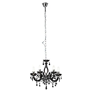 Tween Light Lámpara de araña Jale (40 W, L x An x Al: 44 x 44 x 125 cm, Negro, E14)