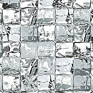 D-c-fix Glasfolie Static Premium 150 x 45 cm (150 x 45 cm, Grijs, Ice cube, Statisch hechtend)