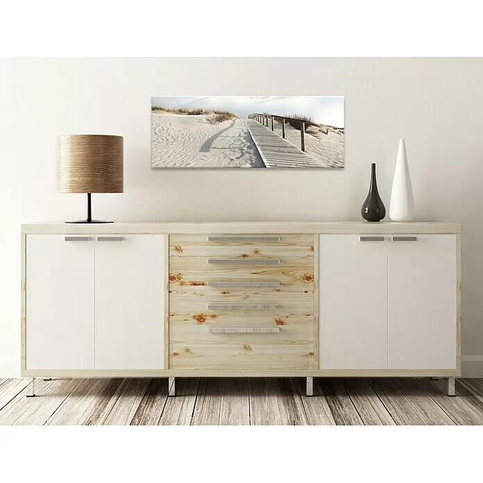 Glasbild - Sky & Sand IV, B x H: 125 x 50 cm - Stimmungsaufnahme