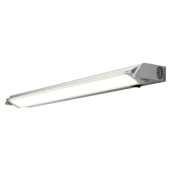 Ledvance LED-Unterbauleuchte Turn6 W, Warmweiß, Länge: 35,7 cm - Eine moderne, LED-Flächenleuchte mit silbernem Gehäuse. Ideal für Arbeitsbereiche, bietet sie helles, gleichmäßiges Licht und eine lange Lebensdauer.