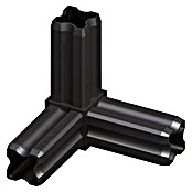 Kantoflex Eckverbinder (Länge: 23,5 mm, Schwarz)