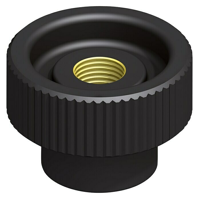 Kantoflex Rändelmutter mit Gewinde (Durchmesser: 25,5 mm, Geeignet für: M8)