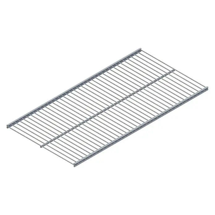 Element System Twin Drahtboden Vario180 x 40 cm, Geeignet für: Twin Drahtbodenträger, Weiß/Aluminium
