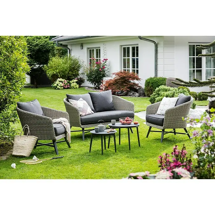 Ersatzkissen Pauline Lounge - Passend für: Sunfun Pauline Loungemöbel-Set 5-tlg. - Elegantes Gartenmöbel-Set mit Sofa, Sesseln und Beistelltischen. Perfekt für entspannte Stunden im Freien. Stilvolles Design für Ihren Garten.