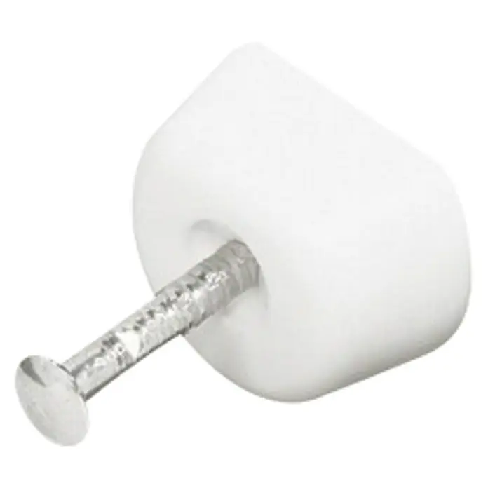Stabilit Bodenträger - B x H: 14,5 x 12 mm, Weiß - Türstopper mit Nagel. Der weiße Türstopper sorgt für Schutz und verhindert Beschädigungen durch zufallendes Zuschlagen der Tür.