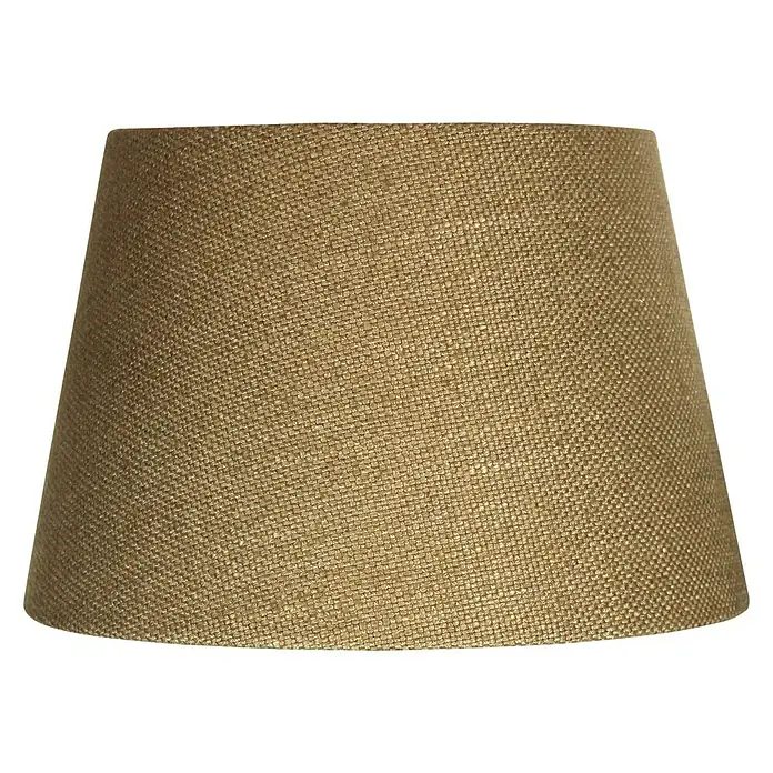 Home Sweet Home Lampenschirm Largo - Ø x H: 20 x 13 cm, Funghi, Stoff, Rund - Nahaufnahme eines konischen Lampenschirms aus braunem Stoff mit einer feinen, gewebten Textur, ideal für stimmungsvolle Beleuchtung.