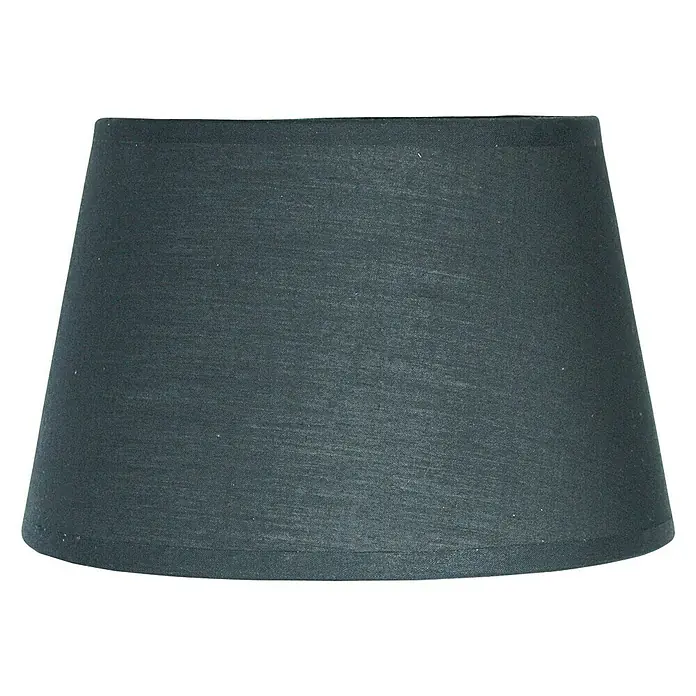 Home Sweet Home Lampenschirm Largo - Ø x H: 20 x 13 cm, Night Black, Stoff, Rund - Elegante, schwarze Lampenschirm mit abgerundeter Form, ideal für eine stilvolle Beleuchtung und als dekoratives Element für jeden Raum.