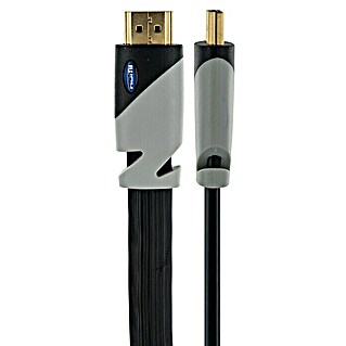 Schwaiger HDMI-Kabel (Flach, 1,5 m, Vergoldete Kontakte, 18 Gbit/s)