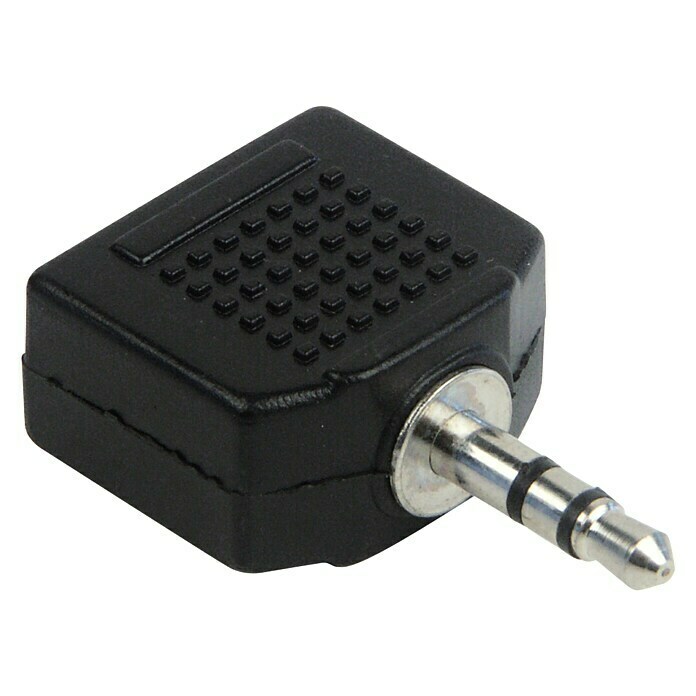 Schwaiger Audio-Adapter2 x Klinkenkupplung  3,5 mm, 1 x Klinkenstecker 3,5 mm Front View