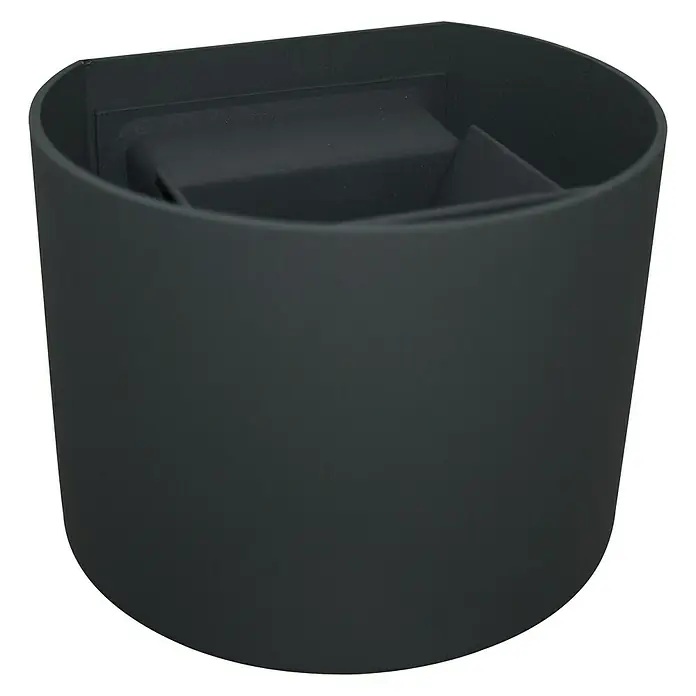 Starlux LED-Außenwandleuchte Umea - 8 W, 11,6 x 13,6 x 10 cm, Anthrazit, IP54 - Schwarzer Kaminholzkorb aus robustem Material für die stilvolle Lagerung von Brennholz neben dem Kamin. Praktisch und dekorativ.
