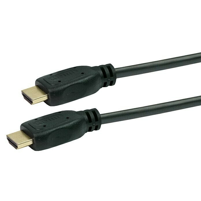 Schwaiger HDMI-Kabel2 m, Schwarz, 18 Gbit/s, 4K (4096 x 2160 Pixel) Front View