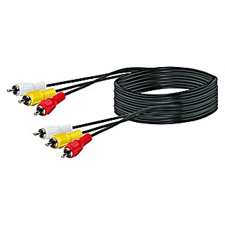 Schwaiger Audio-Kabel (5 m, 6 x Cinch-Stecker)