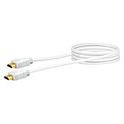 Schwaiger HDMI-Kabel (1,5 m, Geschirmt, Vergoldete Kontakte, Weiß)